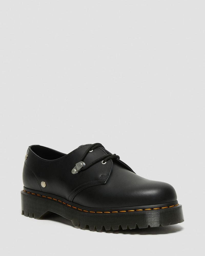 Dr Martens 1461 Bex Stud Læder Oxford Sko Herre Sort | DK 588VRW